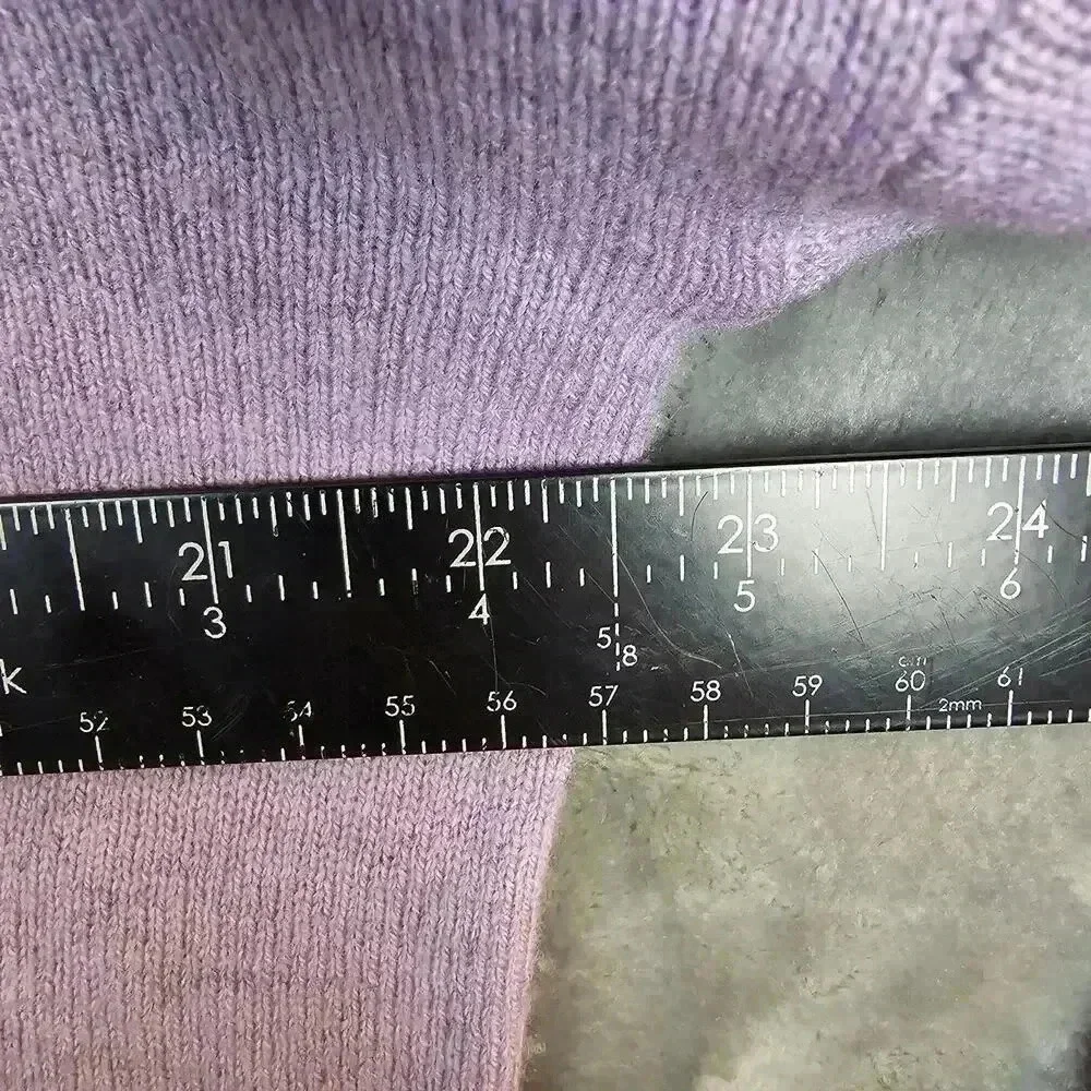 Vince Lavender Ombre Crewneck Cashmere and Wool Sweater - Picture 5 of 6